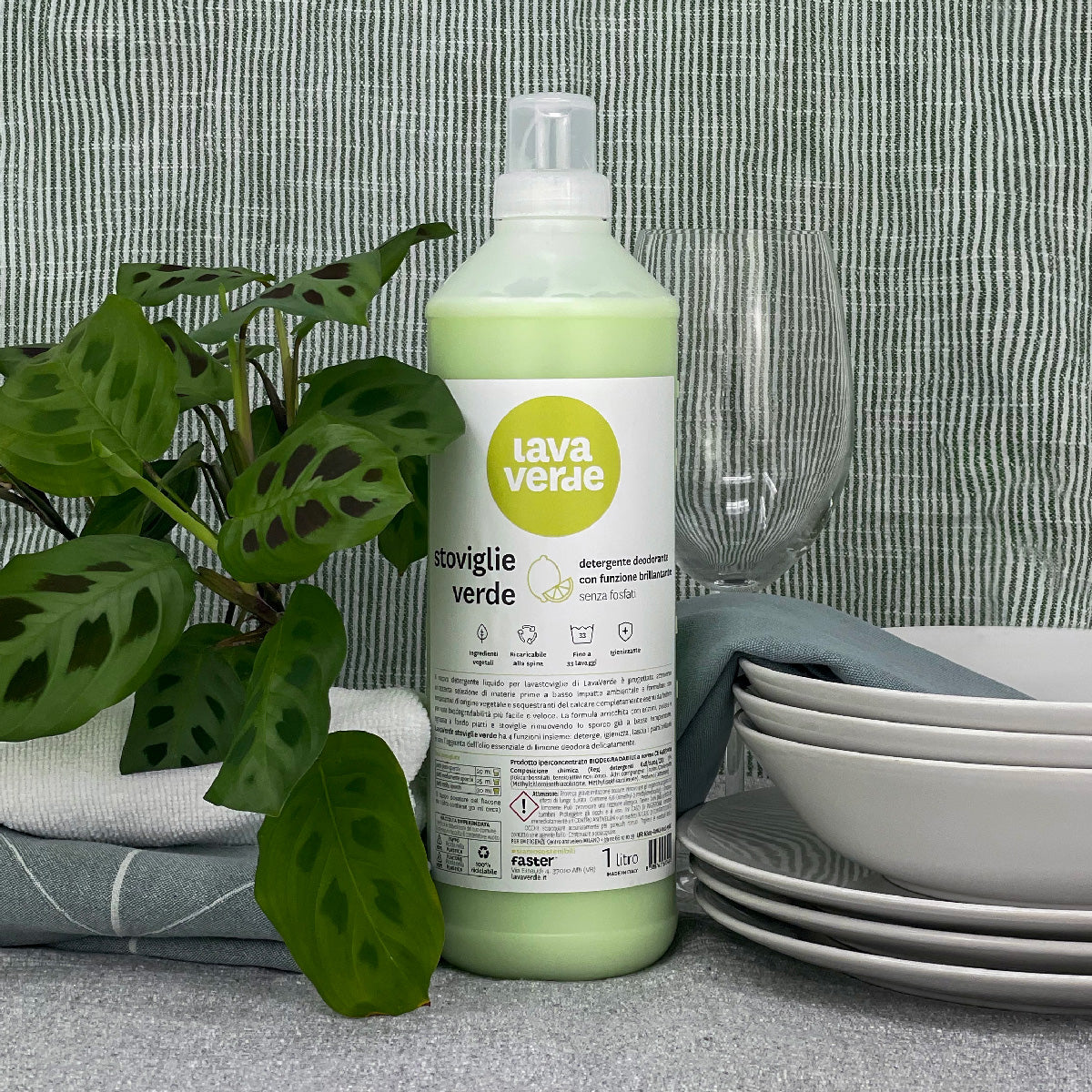 Detergente liquido per Lavastoviglie verde