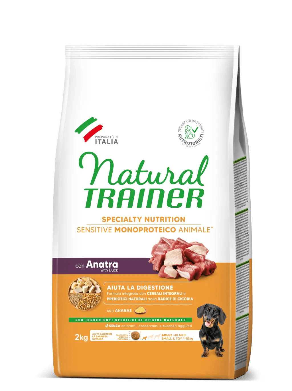 Natural trainer specialty nutrition sensitive monoproteico animale no gluten small & toy adult con coniglio 2 kg