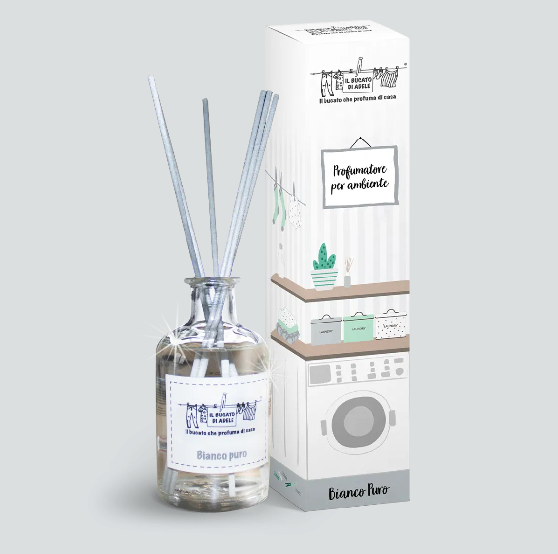Bastoncini profumatori per ambienti Bianco Puro