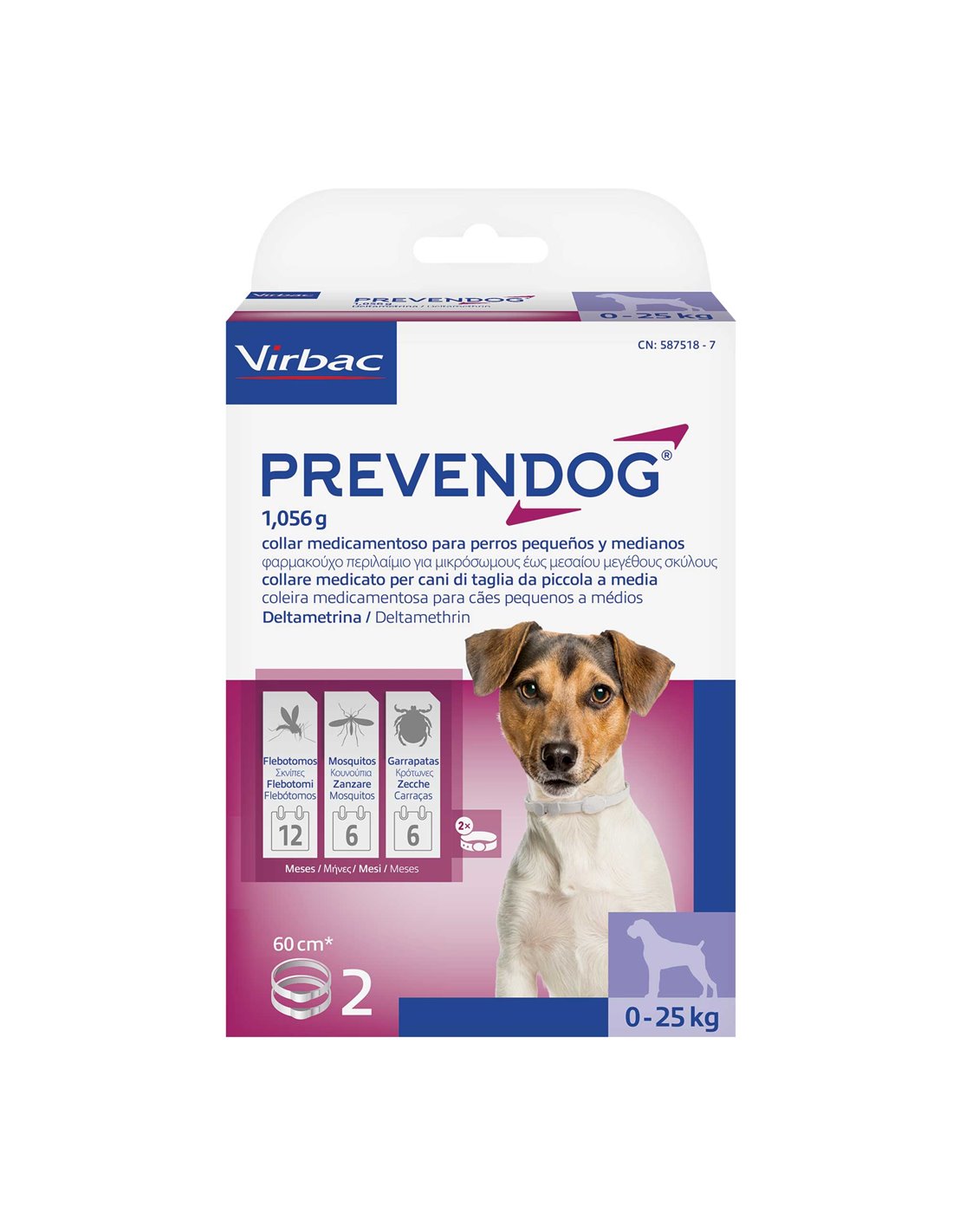 Collare antiparassitario per cani Prevendog
