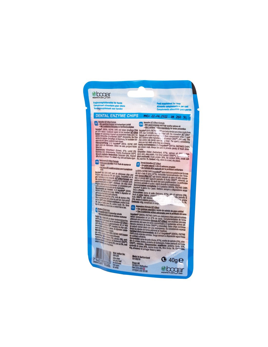 Bogar snack dental enzyme chips per cani