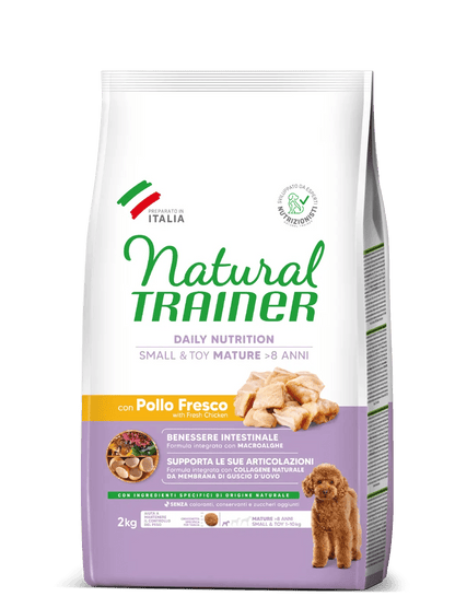 Natural Trainer daily nutrition small & toy mature con pollo fresco 2 kg