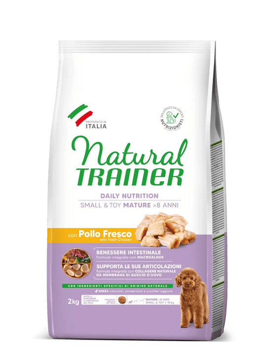 Natural Trainer daily nutrition small & toy mature con pollo fresco 2 kg