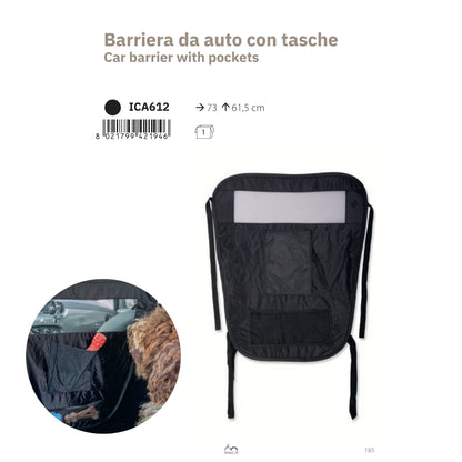 Barriera da auto con tasche 70x60cm