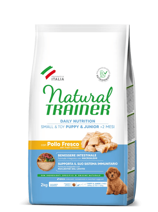 Natural trainer daily nutrition small & toy puppy & junior con pollo 2 kg