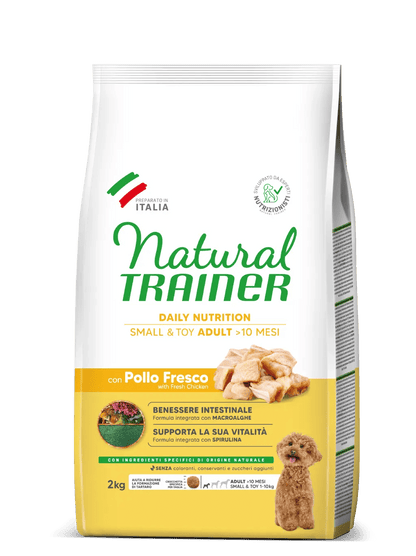 Natural Trainer daily nutrition small & toy adult con pollo 2 kg
