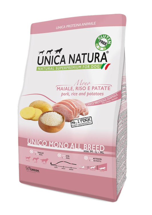 Unica Natura Maiale, Riso e Patate - UNICO MONO ALL BREED 2,5 kg