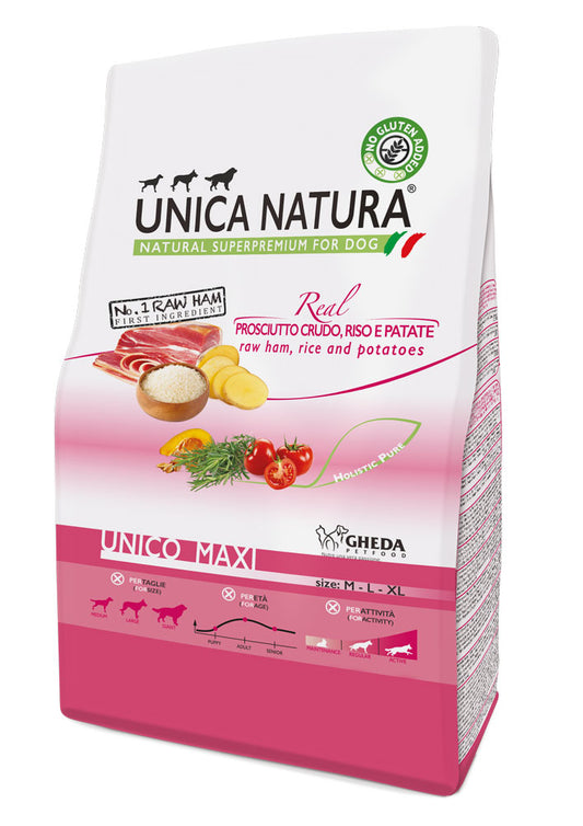 Unico Natura Prosciutto Crudo, Riso e Patate - UNICO MAXI 2,5 kg
