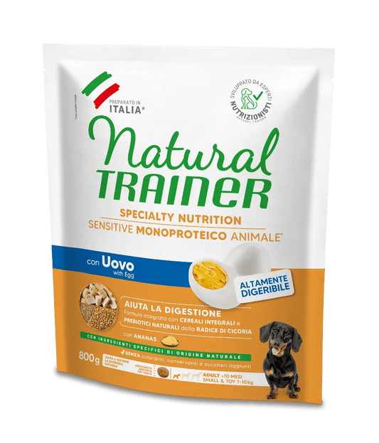 Natural Trainer Specialty nutrition sensitive monoproteico animale no gluten small & toy adult 800 gr