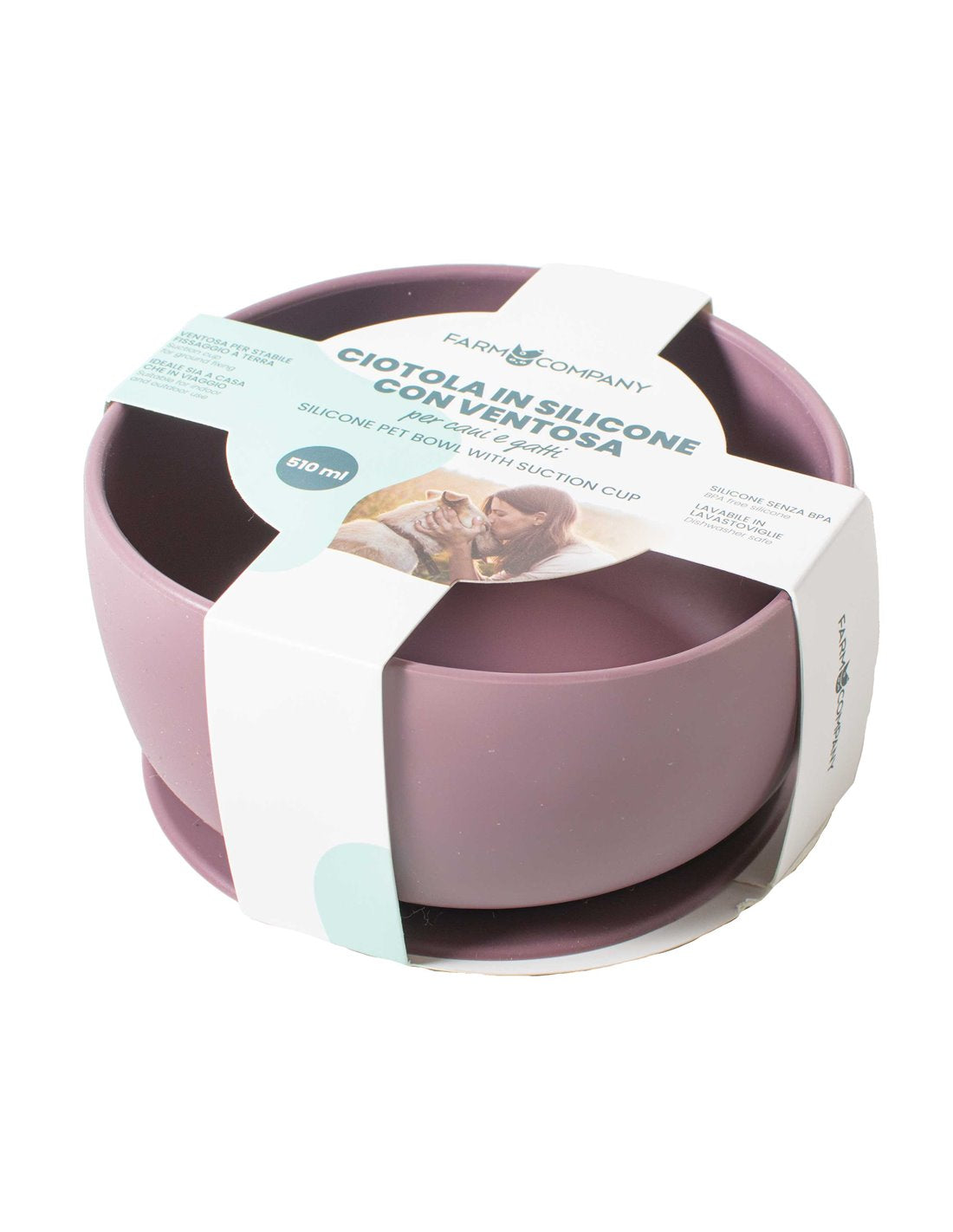 Ciotola in silicone con ventosa