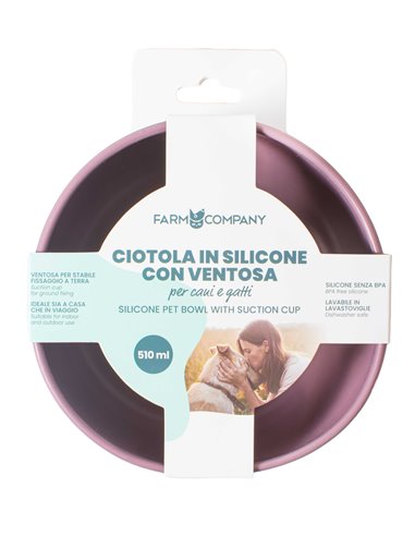 Ciotola in silicone con ventosa