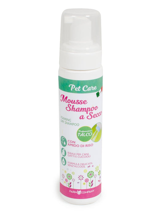 Mousse shampoo a secco