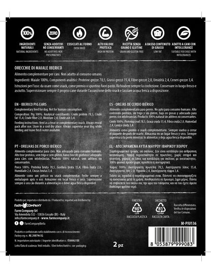 Piu buono snack orecchie di maiale iberico
